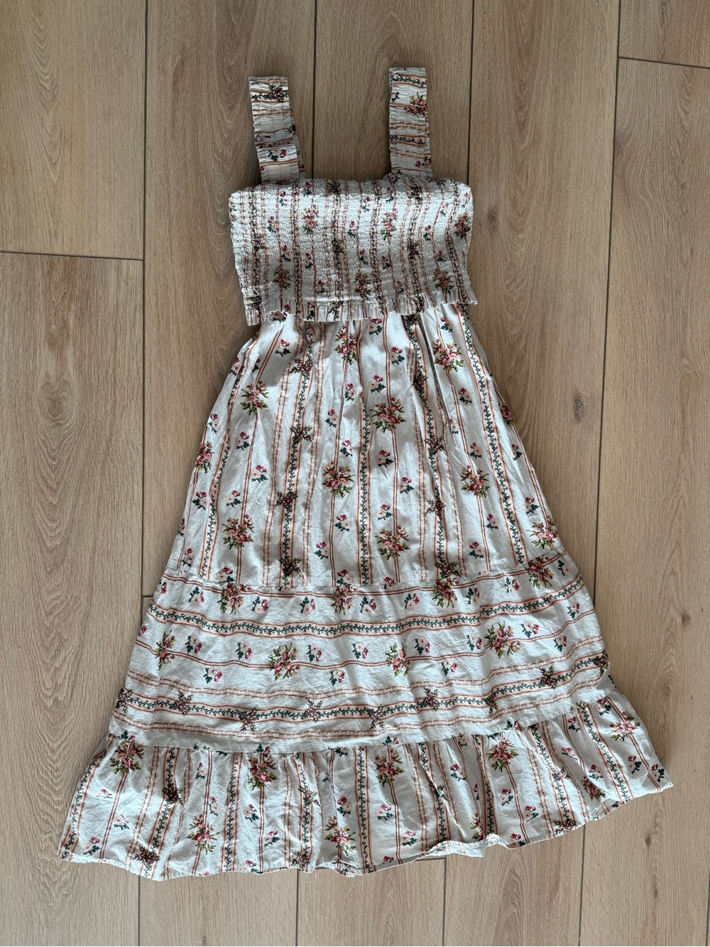 Seraphine Floral Smocked Nursing & Maternity Maxi Dress